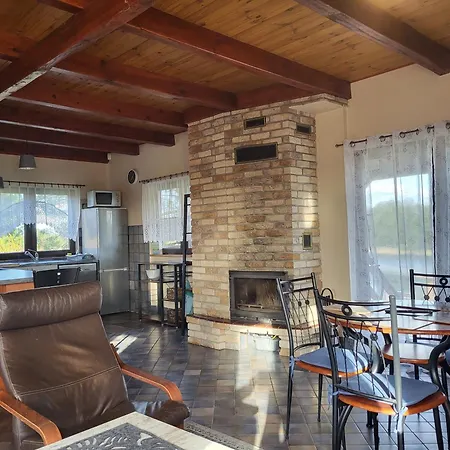 Dom Niebieski Nad Jeziorem Orzyskim Ferienhaus Skomack Wielki